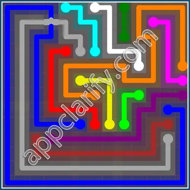 Flow Free: Bridges 13x13 Mania Pack Level 89 Solutions