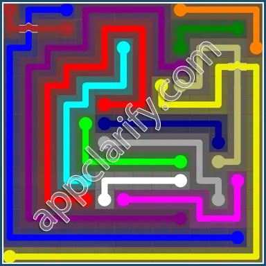 Flow Free: Bridges 14x14 Mania Pack Level 107 Solutions