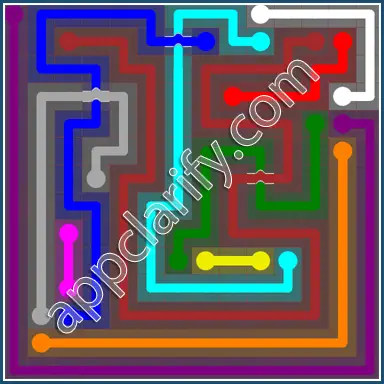 Flow Free: Bridges 14x14 Mania Pack Level 11 Solutions