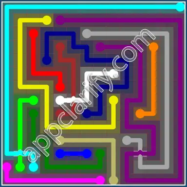 Flow Free: Bridges 14x14 Mania Pack Level 111 Solutions