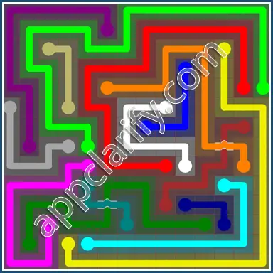 Flow Free: Bridges 14x14 Mania Pack Level 113 Solutions