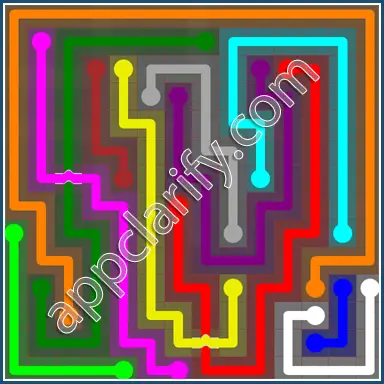 Flow Free: Bridges 14x14 Mania Pack Level 15 Solutions