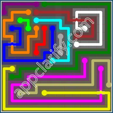 Flow Free: Bridges 14x14 Mania Pack Level 40 Solutions