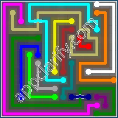 Flow Free: Bridges 14x14 Mania Pack Level 46 Solutions