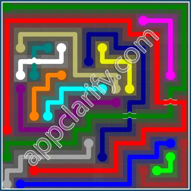 Flow Free: Bridges 14x14 Mania Pack Level 61 Solutions