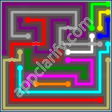 Flow Free: Bridges 14x14 Mania Pack Level 84 Solutions