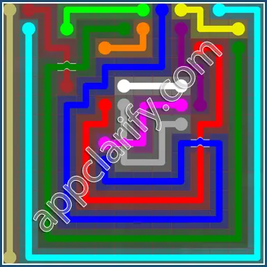 Flow Free: Bridges 14x14 Mania Pack Level 92 Solutions