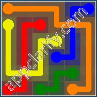 Flow Free: Bridges 6x6 Mania Pack Level 1 Solutions