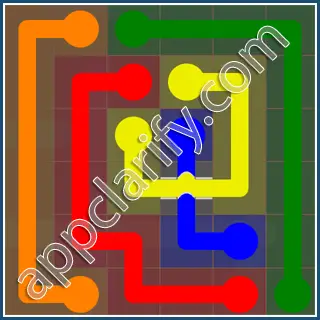 Flow Free: Bridges 6x6 Mania Pack Level 10 Solutions