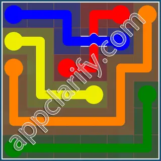 Flow Free: Bridges 6x6 Mania Pack Level 100 Solutions