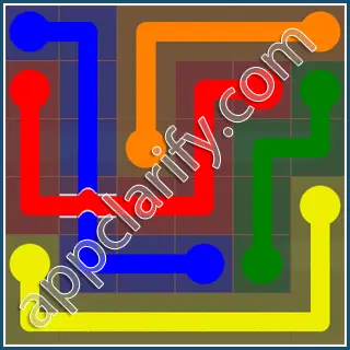 Flow Free: Bridges 6x6 Mania Pack Level 18 Solutions