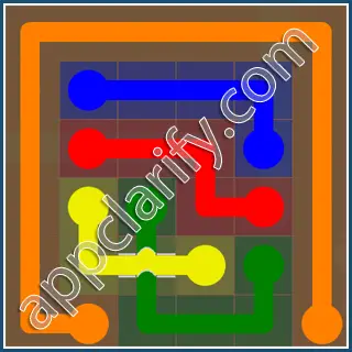 Flow Free: Bridges 6x6 Mania Pack Level 21 Solutions