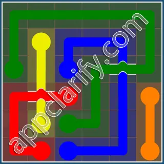 Flow Free: Bridges 6x6 Mania Pack Level 22 Solutions