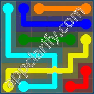 Flow Free: Bridges 6x6 Mania Pack Level 30 Solutions