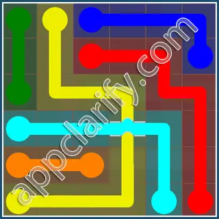 Flow Free: Bridges 6x6 Mania Pack Level 33 Solutions