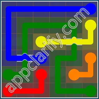 Flow Free: Bridges 6x6 Mania Pack Level 41 Solutions