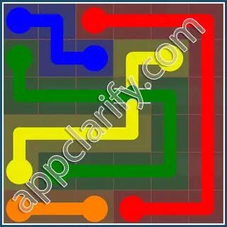 Flow Free: Bridges 6x6 Mania Pack Level 44 Solutions