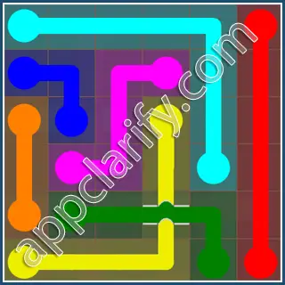 Flow Free: Bridges 6x6 Mania Pack Level 46 Solutions