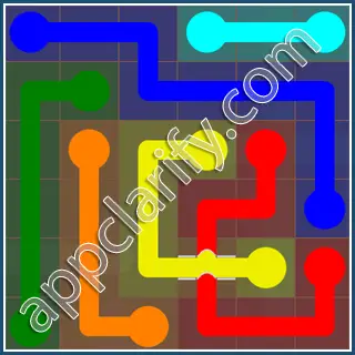 Flow Free: Bridges 6x6 Mania Pack Level 49 Solutions