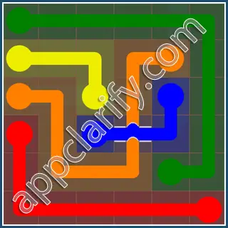 Flow Free: Bridges 6x6 Mania Pack Level 51 Solutions