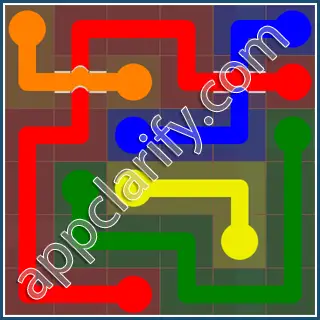 Flow Free: Bridges 6x6 Mania Pack Level 58 Solutions