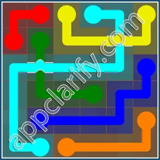 Flow Free: Bridges 6x6 Mania Pack Level 59 Solutions