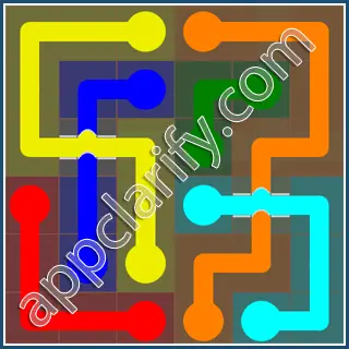 Flow Free: Bridges 6x6 Mania Pack Level 61 Solutions