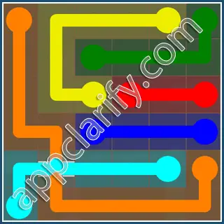 Flow Free: Bridges 6x6 Mania Pack Level 80 Solutions