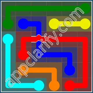 Flow Free: Bridges 6x6 Mania Pack Level 81 Solutions