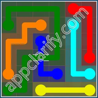 Flow Free: Bridges 6x6 Mania Pack Level 93 Solutions