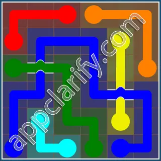 Flow Free: Bridges 6x6 Mania Pack Level 96 Solutions