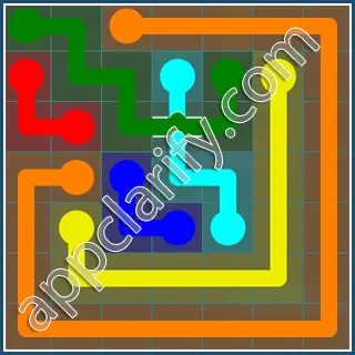 Flow Free: Bridges 7x7 Mania Pack Level 11 Solutions