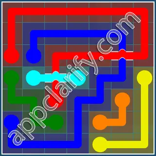 Flow Free: Bridges 7x7 Mania Pack Level 118 Solutions