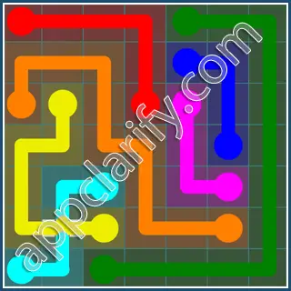 Flow Free: Bridges 7x7 Mania Pack Level 23 Solutions