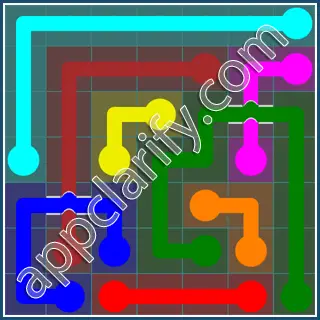 Flow Free: Bridges 7x7 Mania Pack Level 25 Solutions