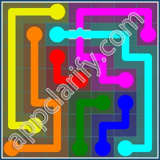 Flow Free: Bridges 7x7 Mania Pack Level 44 Solutions