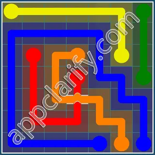 Flow Free: Bridges 7x7 Mania Pack Level 47 Solutions