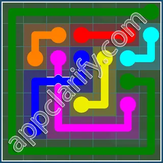 Flow Free: Bridges 7x7 Mania Pack Level 48 Solutions