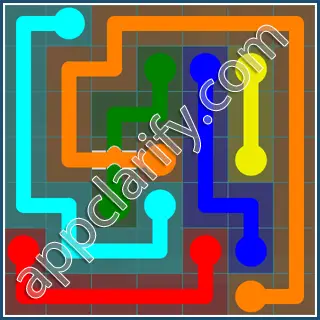 Flow Free: Bridges 7x7 Mania Pack Level 64 Solutions