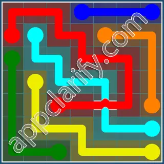 Flow Free: Bridges 7x7 Mania Pack Level 68 Solutions