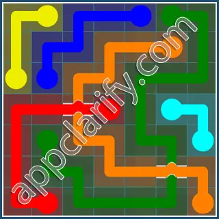 Flow Free: Bridges 7x7 Mania Pack Level 69 Solutions