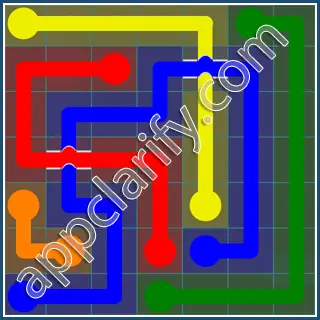 Flow Free: Bridges 7x7 Mania Pack Level 86 Solutions