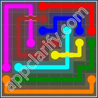 Flow Free: Bridges 8x8 Mania Pack Level 100 Solutions