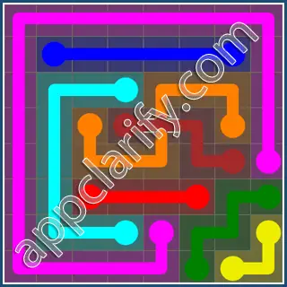 Flow Free: Bridges 8x8 Mania Pack Level 113 Solutions