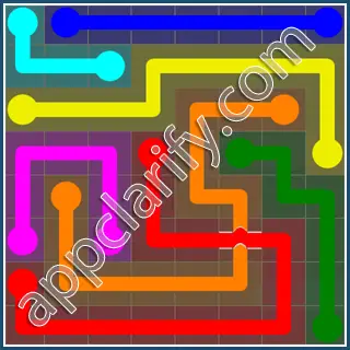 Flow Free: Bridges 8x8 Mania Pack Level 14 Solutions