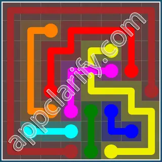 Flow Free: Bridges 8x8 Mania Pack Level 23 Solutions