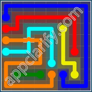 Flow Free: Bridges 8x8 Mania Pack Level 30 Solutions