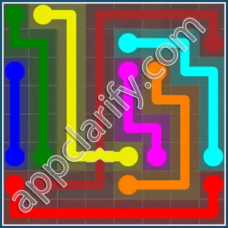 Flow Free: Bridges 8x8 Mania Pack Level 32 Solutions