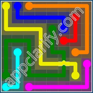 Flow Free: Bridges 8x8 Mania Pack Level 38 Solutions