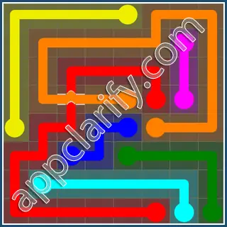 Flow Free: Bridges 8x8 Mania Pack Level 42 Solutions